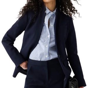 J Crew Regent Wool Blazer Jacket Classic Preppy Clean Nautical Academia Career
